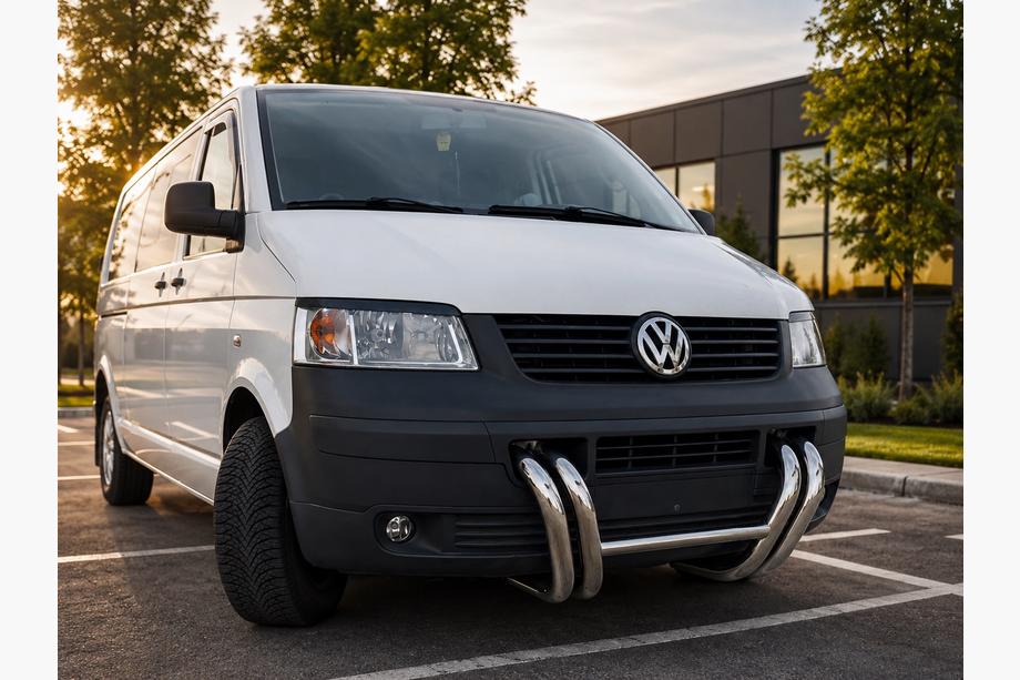 Volkswagen T5 Transporter 2003-2010 Frontbügel ST006-03 mit Nieren (Edelstahl) Foto 1