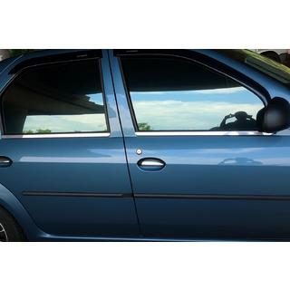 Fensterzierleisten Edelstahl (4 Stk) Dacia Logan I 2005-2008 Foto 1