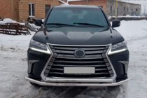 Lexus LX570/450d 2008-2022 Frontschutzbügel ST014 (2015+, Edelstahl) Foto 6