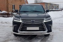 Lexus LX570/450d 2008-2022 Frontschutzbügel ST014 (2015+, Edelstahl) Foto 5