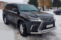 Lexus LX570/450d 2008-2022 Frontschutzbügel ST014 (2015+, Edelstahl) Foto 2