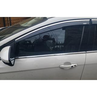 Windabweiser mit Chromleiste Niken (SD/HB, 4 Stk) Ford Focus III 2011-2017 Foto 4