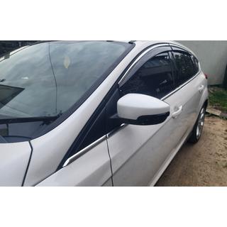 Windabweiser mit Chromleiste Niken (SD/HB, 4 Stk) Ford Focus III 2011-2017 Foto 3