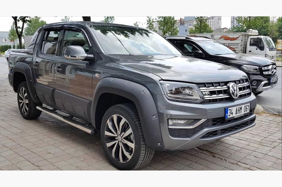 Volkswagen Amarok 2010-2022 Kotflügelverbreiterungen (GFK, grundiert zum Lackieren) 19 cm Foto 3