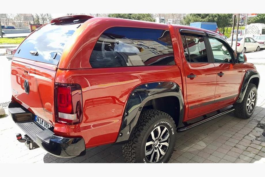 Volkswagen Amarok 2010-2022 Kotflügelverbreiterungen (GFK, grundiert zum Lackieren) 19 cm Foto 4