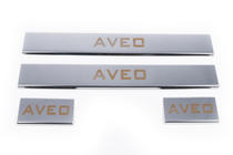 Chevrolet Aveo T300 2011-2020 Einstiegsleisten Carmos V1 (4 Stk, Edelstahl) Foto 2