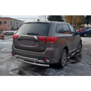 Heckbügel AK004-2 (Edelstahl) Mitsubishi Outlander 2012-2021 Foto 1