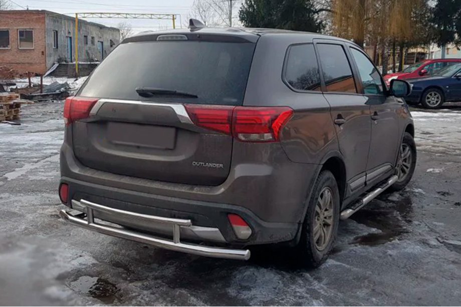 Mitsubishi Outlander 2012-2021 Heckbügel AK004-2 (Edelstahl) Image