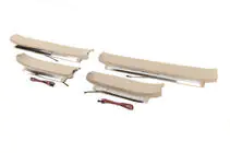 Toyota Land Cruiser Prado 150 2009-2023 Einstiegsleisten mit Beleuchtung (beige) Foto 2