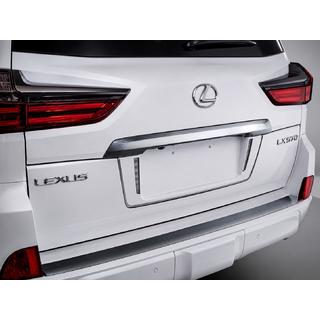 Heckstoßstangeneinsatz mit Chrom (2016+) Lexus LX570/450d 2008-2022 Foto 2