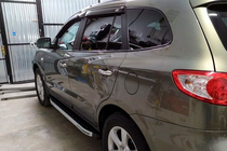 Hyundai Santa Fe 2 2006-2012 Seitenschweller Fullmond (2 Stk, Alu) Foto 3