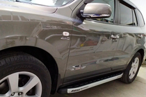 Hyundai Santa Fe 2 2006-2012 Seitenschweller Fullmond (2 Stk, Alu) Foto 10