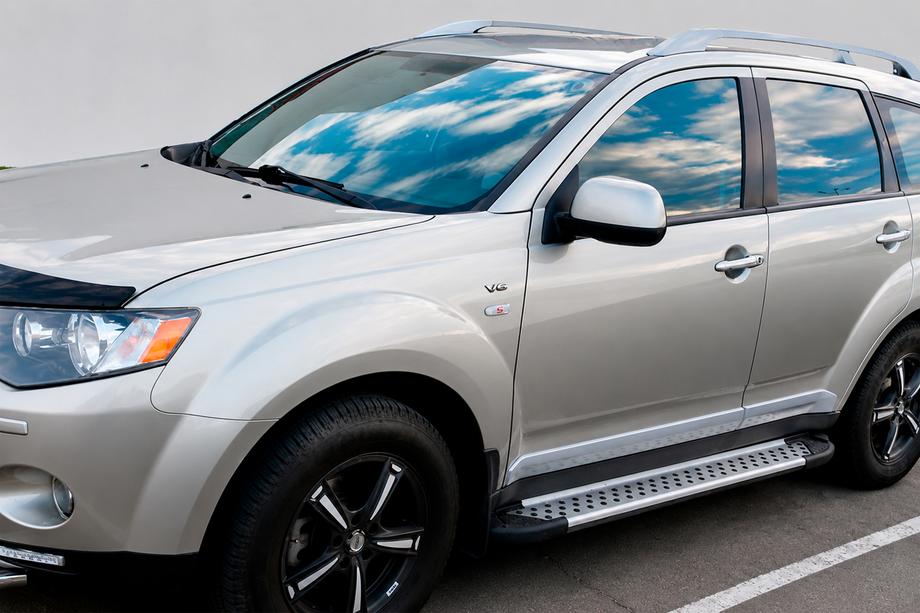 Mitsubishi Outlander 2006-2012 Trittbretter Allmond Grey (2 Stk., Alu) Image