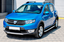 Dacia Sandero 2013-2020 Seitenschweller Fullmond (2 Stk., Aluminium) Foto 1