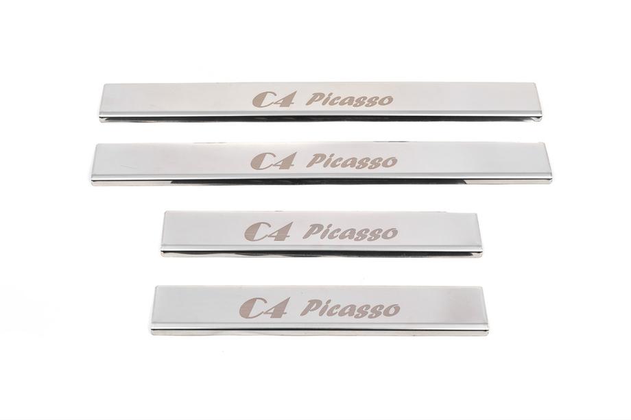 Citroen C-4 Picasso 2013–2022 Einstiegsleisten Carmos (4 Stk., Edelstahl) Image