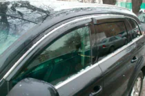 Audi Q7 2005-2015 Windabweiser mit Chromleisten (4 Stk, HIC) Foto 1