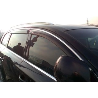 Windabweiser mit Chromleisten (4 Stk, HIC) Audi Q7 2005-2015 Foto 3