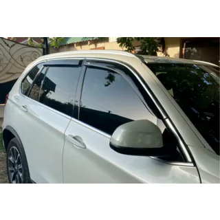 Windabweiser mit Chromleisten (4 Stk, HIC) BMW X5 F15 2013-2018 Foto 4
