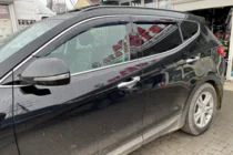 Hyundai Santa Fe 3 2012-2018 Windabweiser mit Chromleisten LONG (4 Stk, HIC) Foto 1