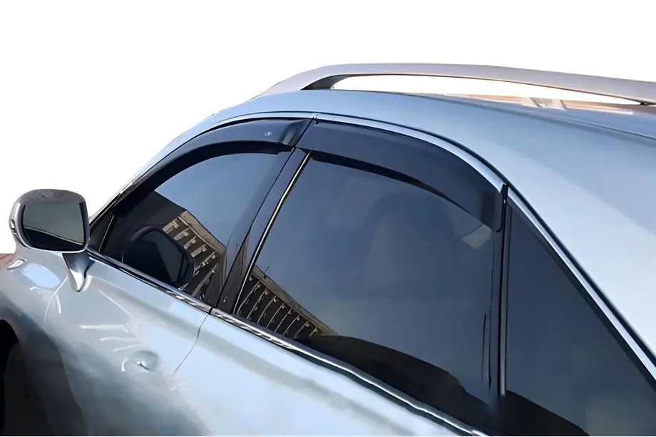 Lexus RX 2009-2015 Windabweiser mit Chromleiste (4 Stk, HIC) Image