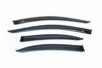 Mercedes C-class W205 2014-2021 Windabweiser mit Chromleisten SD (4 Stk, HIC) Foto 2