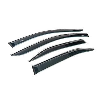 Windabweiser mit verchromter Zierleiste (EU, 4 Stk, HIC) Toyota Camry 2006-2011 Foto 3