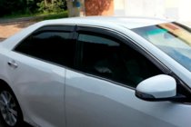 Toyota Camry 2011–2017 Windabweiser mit Chromleiste (2011-2017 EU / 2011-2014 USA, 4 Stk, HIC) Foto 6