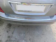 Mercedes C-class W204 2007-2015 Heckstoßstangenschutzleiste (SW, Glanz, Edelstahl) Foto 1