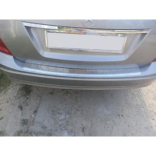 Heckstoßstangenschutzleiste (SW, Glanz, Edelstahl) Mercedes C-class W204 2007-2015 Foto 1