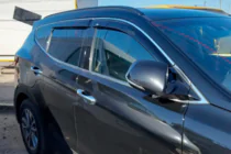 Hyundai Santa Fe 3 2012-2018 Windabweiser mit Chromleisten (4 Stk, HIC) Foto 1