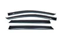 Hyundai Santa Fe 3 2012-2018 Windabweiser mit Chromleisten (4 Stk, HIC) Foto 4