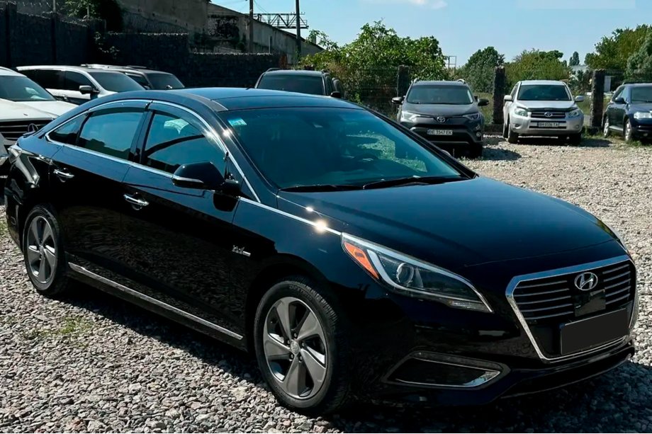 Hyundai Sonata LF 2014-2019 Windabweiser mit Chromleisten (4 Stk, HIC) Foto 4