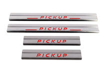 Nissan NP300 1999-2015 Einstiegsleisten Carmos V1 (4 Stk, Edelstahl) Foto 2