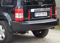 Jeep Cherokee/Liberty 2007-2013 Kofferraumleiste Edelstahl Foto 1