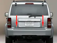 Jeep Cherokee/Liberty 2007-2013 Kofferraumleiste Edelstahl Foto 2