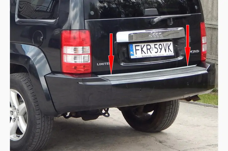 Jeep Cherokee/Liberty 2007-2013 Kofferraumleiste Edelstahl Image