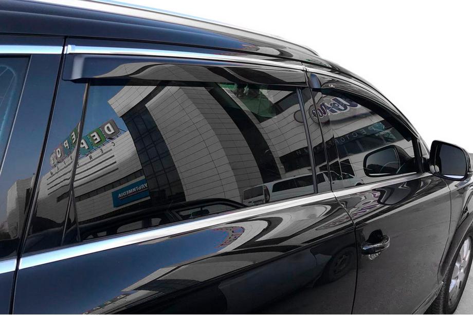 Skoda Superb 2009-2015 Windabweiser mit Chromleisten SD (4 Stk, HIC) Image
