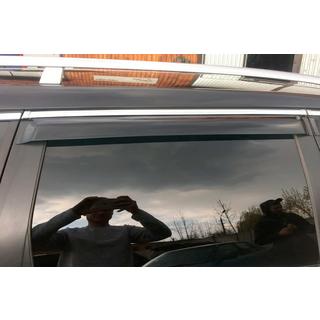 Windabweiser mit Chromleisten SW (4 Stk, HIC) Foto 4