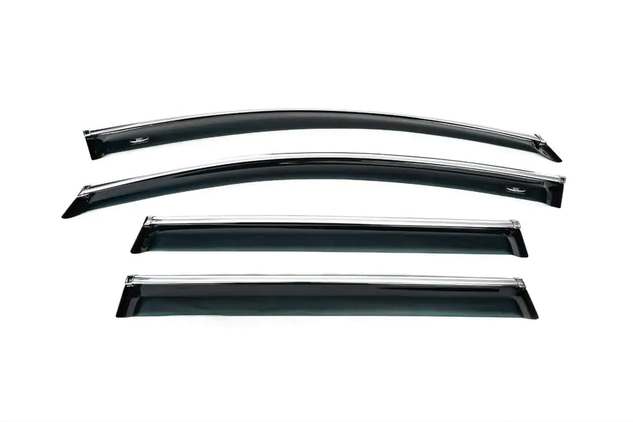 Volkswagen Passat B7 2012-2015 Windabweiser mit Chromleisten SW (4 Stk, EU, HIC) Foto 6
