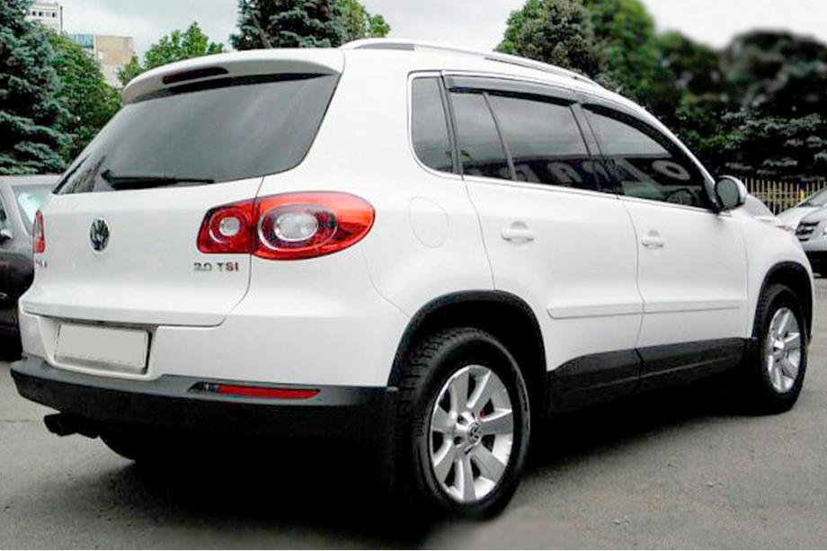 Volkswagen Tiguan 2007-2016 Windabweiser mit Chromleisten (4 Stk, HIC) Foto 3