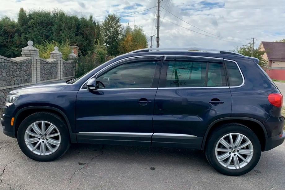 Volkswagen Tiguan 2007-2016 Windabweiser mit Chromleisten (4 Stk, HIC) Foto 2