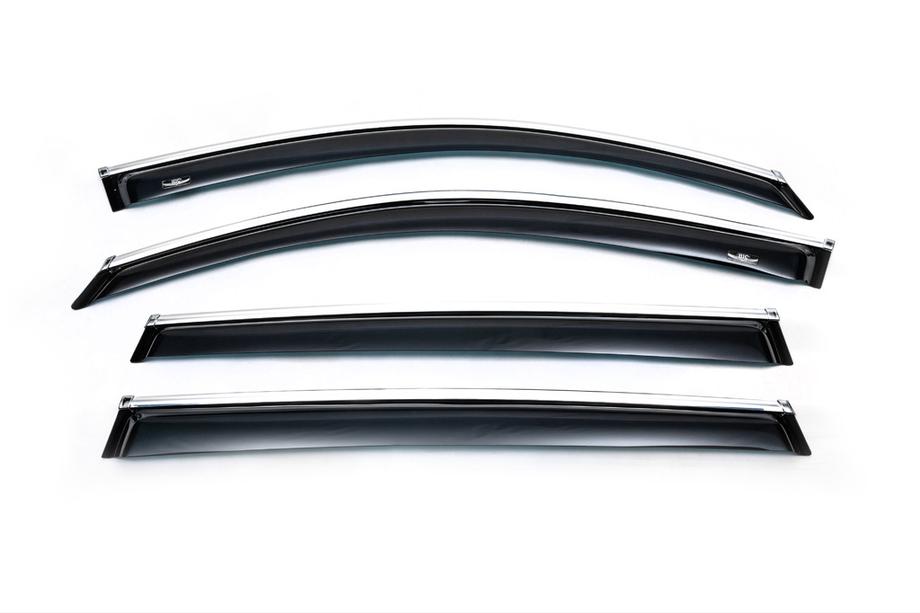 Volkswagen Tiguan 2007-2016 Windabweiser mit Chromleisten (4 Stk, HIC) Foto 4