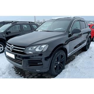 Windabweiser mit Chromleisten (4 Stk, HIC) Volkswagen Touareg 2010-2018 Foto 4