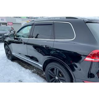 Windabweiser mit Chromleisten (4 Stk, HIC) Volkswagen Touareg 2010-2018 Foto 2