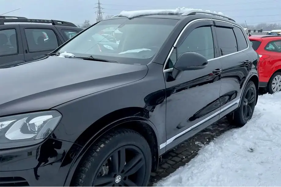Volkswagen Touareg 2010-2018 Windabweiser mit Chromleisten (4 Stk, HIC) Foto 1
