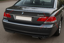 BMW 7 Series E65/66 2001-2008 Rückleuchten Abdeckungen Chrom (2 Stk., ABS) Foto 1