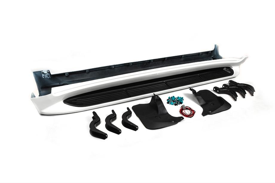 Toyota Land Cruiser 200 2007-2021 Seitenschweller mit LED (Design 2015-2020) Schwarz Foto 7