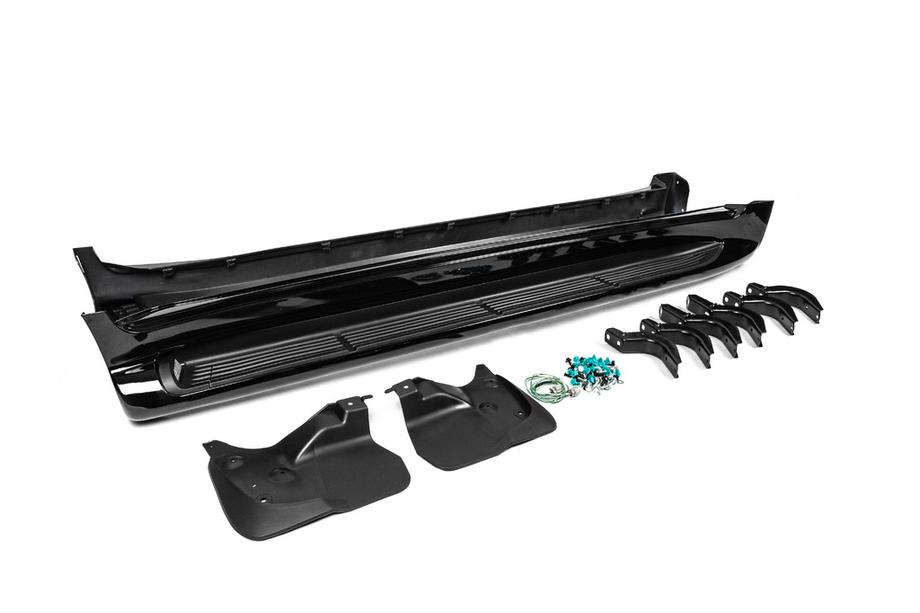 Toyota Land Cruiser 200 2007-2021 Seitenschweller mit LED (Design 2015-2020) Schwarz Foto 6