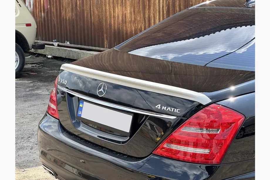Mercedes S-class W221 2005-2013 Heckspoiler (ABS, grundiert) Foto 4