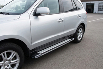 Hyundai Santa Fe 2 2006-2012 Trittbretter Rainbow (2 Stk., Alu) Foto 1